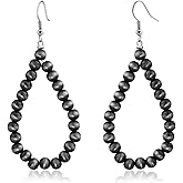 Desnuage Navajo Pearls Earrings Boho Vintage Hypoallergenic Bohemian Dangle Earrings Western Jewelry for Women