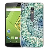 Moto X Pure Edition Case, Moto X Style Case, Harryshell(TM) Flower Floral Slim Tpu Gel Flexible Silicone Soft Case Cover Skin Protective for Motorola Moto X Style /Pure Edition 2015