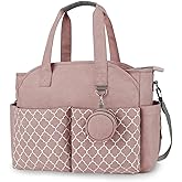 MEYTEILAY Diaper Bag Tote Large Multi-Function Baby Changing Bag for Mom with Changing Station Travel Nappy Bag for Women