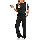 LILLUSORY Lounge Sets for Women 2 Piece Summer Travel Outfits Spring Matching Sets Cute Casual Pajamas 2026 Airport Clothes