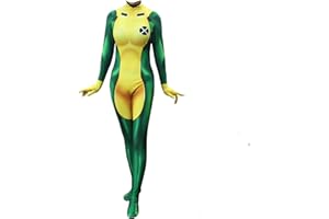 Xyjrnjvh Superhero Cosplay Costume for Womens Halloween Full Set Bodysuits Zentai 3D Style Jumpsuit