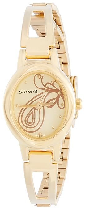 Everyday Analog Champagne Dial Womens Watch -NJ8085YM01C