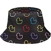 Funny Duck Bucket Hat Fisherman Hat Beach Travel Sun Hat Outdoor Cap for Unisex Men Women