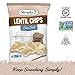 Simply 7 Lentil Chips - Non-GMO, Gluten Free, Kosher, Nut Free, Vegetarian, Vegan, Plant-Based, Cholesterol Free, Sugar Free - Sea Salt, 0.8 Ounce Bag (Pack of 24)