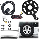 HZEL Car Spare Tire Backup Camera, Waterproof Auto Rear View Reverse Camera with Wire Adapter, Vehicle Accessories, Compatible with 2007-2018 Wrangler 2009-2015 Patriot 2007-2014 Freedom