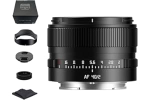 TTartisan 40mm f2 Auto Focus Full Frame Lens Compatible with Sony E Mount in Black, ✰Canadian Authorized reseller with Warran