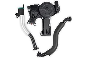 WATERWICH PCV Valve Engine Crankcase Vent Oil Separator Breather Hose Kit Compatible with Audi A3 A4 A5 Q5 TT VW Beetle CC Jetta Passat GTI Replacement for 06H103495 06H103495B