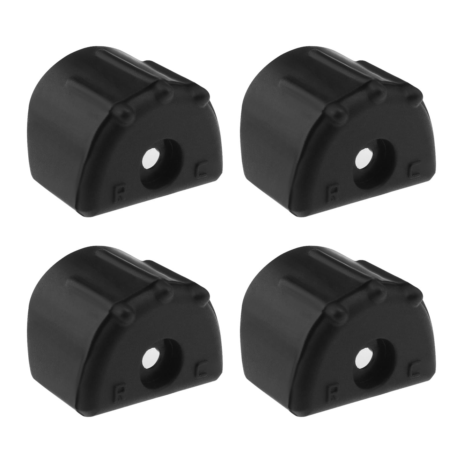 The Lord of the Tools 4Pcs RC Shock Absorption Cover Plastic RC Damping Cover RC Shock Absorber Cap Fit for 1/8 1/10 Remote Control Car Accessories Black