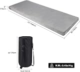 REDCAMP 7.6cm Thick Memory Foam Camping Mattress Grey 190x76cm with Detachable view 7
