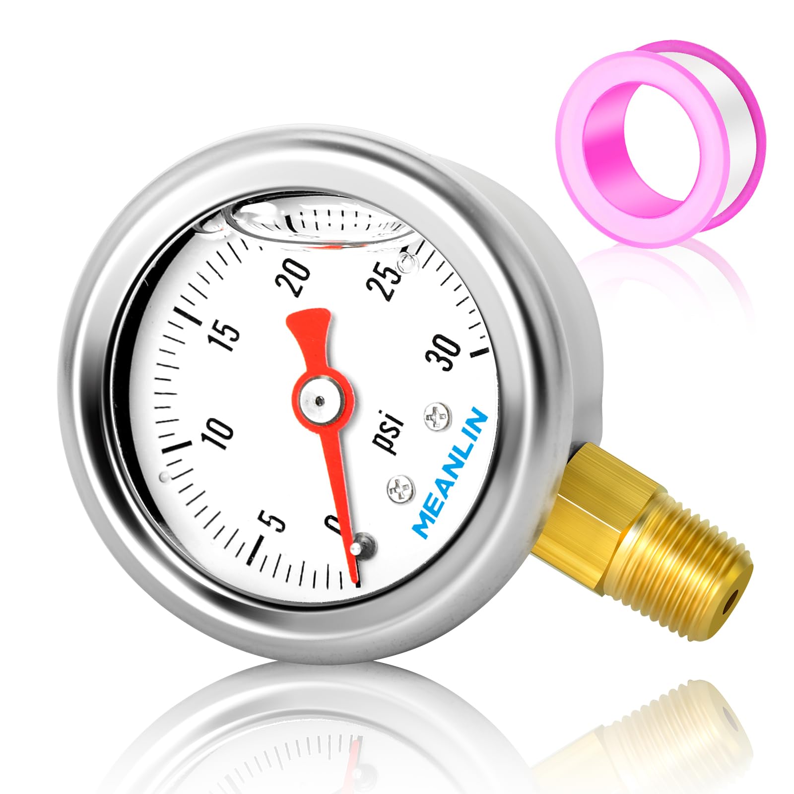 MEANLIN MEASURE 0~30Psi Pressure Gauge, Glycerin