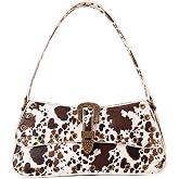 Betsey Johnson Western Print Shoulder Bag, Non-Leather, 10x5.5 inches, Magnetic Flap Closure, Interior Organizational Pockets