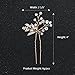 Miallo Wedding Hair Pins Bridal Headpiece Leaf bridal Decoration(Pack of 3)