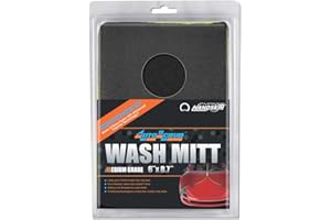 Nanoskin AUTOSCRUB 6" Surface Prep Mitt - Medium Grade - Patented Clay Bar Replacement Tool to Remove Embedded Contaminants Before Wax & Coating | Safe for Painted Surface, Glass, Plastic, Metal, etc.