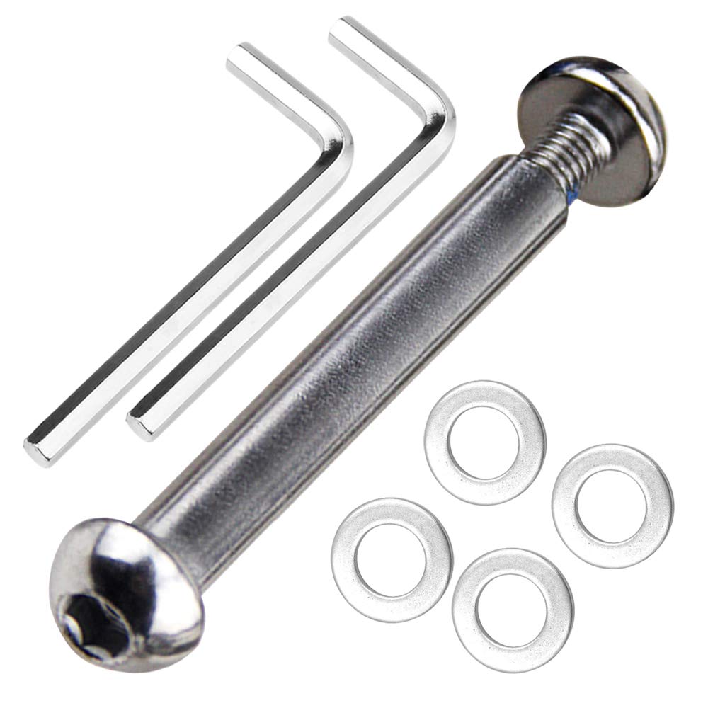 OTFAITP M8 8mm x 28mm-86mm Scooter Front Rear Axle Bolt 8.8 Grade Carbon Steel for Stunt Scooter Dash Teen/Adult Kick Scooter-800+lb Capacity