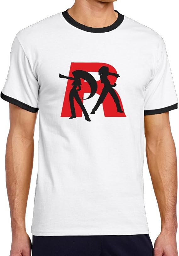 Amazon Smokybird メンズ 半袖 リンガー ｔシャツ アメカジ カッコいい シルエット チーム R英字 セクシー 人気 ペア グッズ 人気ファッション Xxl Black Tシャツ カットソー 通販