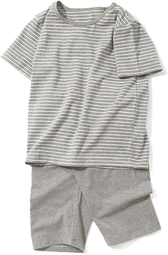 Amazon Wxik キッズ パジャマ 女の子 男の子 100 170cm 春夏 上下セット 半袖半ズボン 可愛い 薄手 快適 柔らかい ネグリジェ ルームウェア ナイトウェア 部屋着 寝間着 2歳以上 ガールズ ボーイズ 子供用 綿 パジャマ 通販