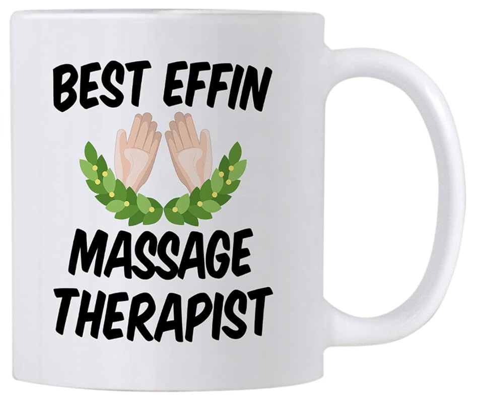 Massage Therapy Gifts. Funny 11 Ounce Best Effin Massager