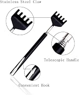 OWUDE Portable Extendable Back Scratcher Pack of 2 - Black & Purple view 3