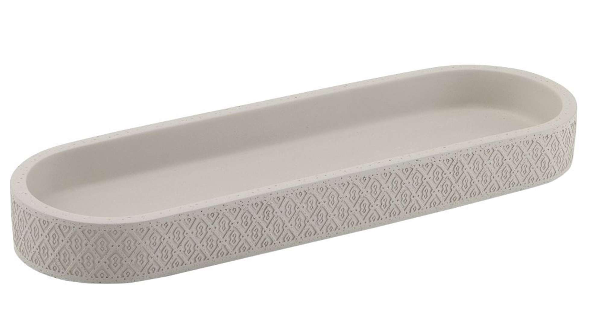 Gedy 499808 Toothbrush Holder, Cement, Grey, 7.5 X 11.5