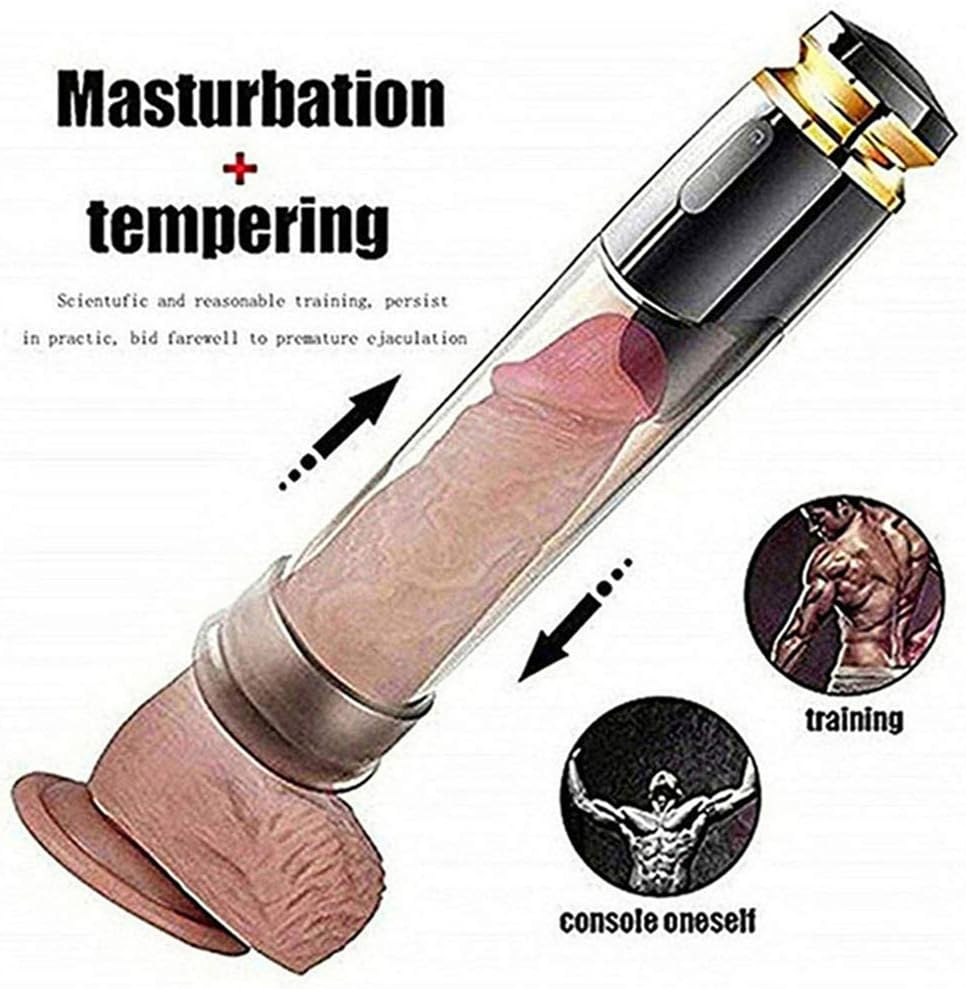 YJZ Man Pennis Pump Therapy Systems Tool, Air Enlarger Extender Prolong Enhǎnce Perfect suction with Power Suction Device, Increase the Size and Strength.