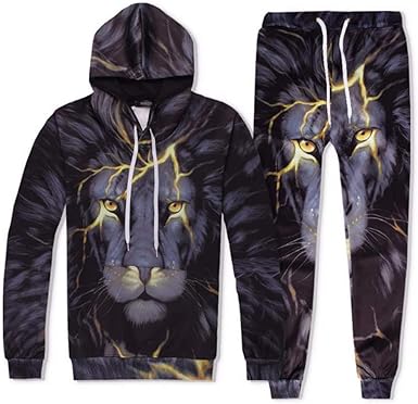 lion printed hoodies