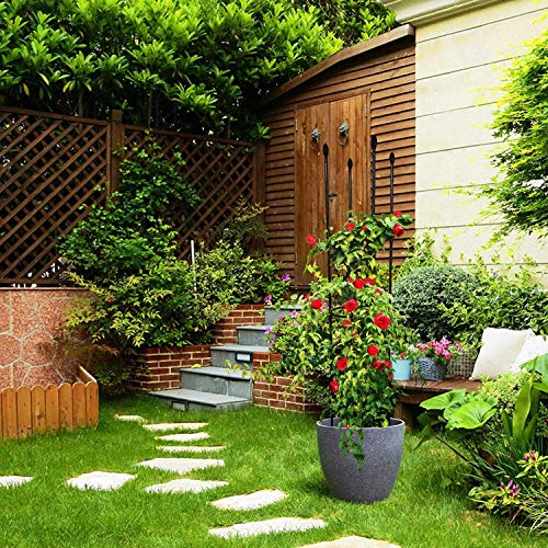 CJSWT Rankhilfe, Rankobelisk,Rankgerüst Kletterpflanzen,Gartenpflanze Support Käfige, Metall Obelisk, Garten Obelisk… – Bild 3