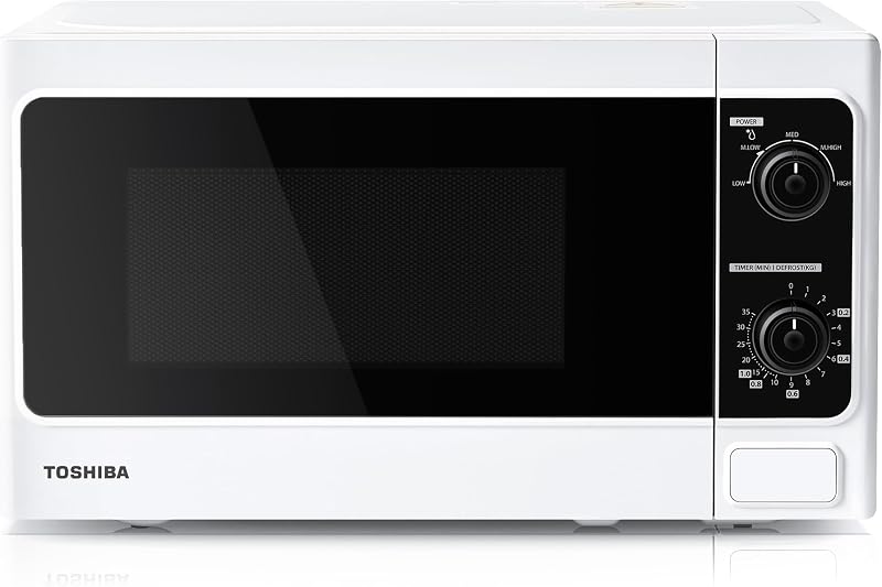 Toshiba 20L 800W Compact Microwave with 5 Power Levels & Defrost