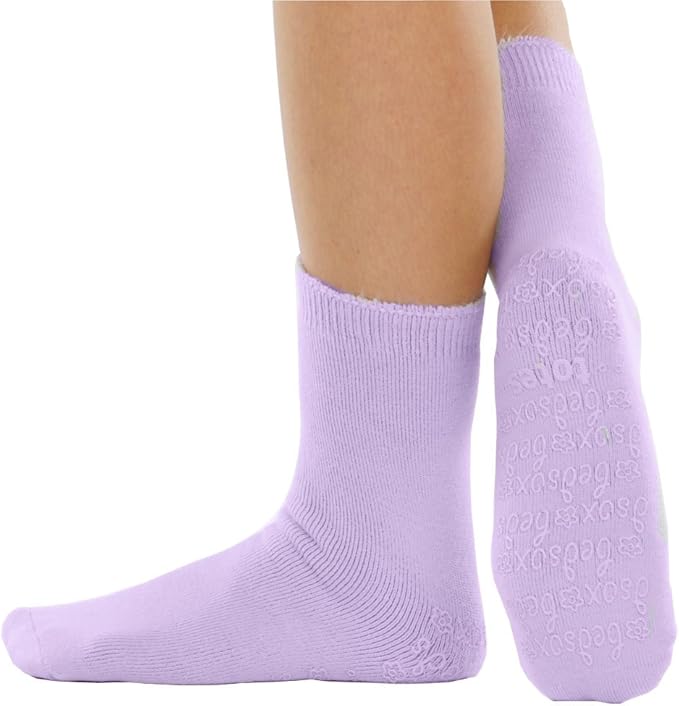 Totes Acrylic Women's Bed Sock Lilac One Size Amazon.co.uk Clothing