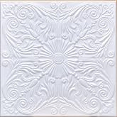 50pc of Astana White (20"x20" Foam) Ceiling Tiles - Covers About 135sqft - Styrofoam Ceiling Tile for Glue up Application