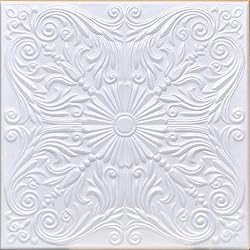 White Styrofoam Decorative Ceiling Tile Astana