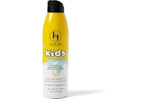 Black Girl Sunscreen Kids SPF 50 Sunscreen Spray N Play,Vegan & Water-Resistant,Will not Leave White Residue,Dry touch finish,No parabens(6 Fl. Oz.)