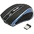 iKross Wireless 2.4 GHz Mouse with USB Dongle Adapter Built-in Bluetooth 3.0 Speaker with Microphone - Black/Blue