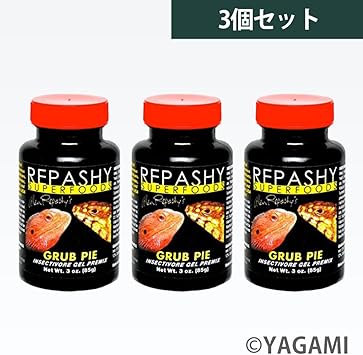 Amazon Yagami レパシー Repashy レパシー スーパーフード グラブパイ 3oz 85g 3個セット 爬虫類 両生類 鳥類 ハリネズミ トカゲ ヤモリ カエル イモリ エサ 人工飼料 おやつ 株式会社グローバルトレードジャパン フード 通販