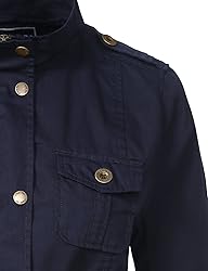 J. LOVNY Women's Versatile Military Anorak Jacket