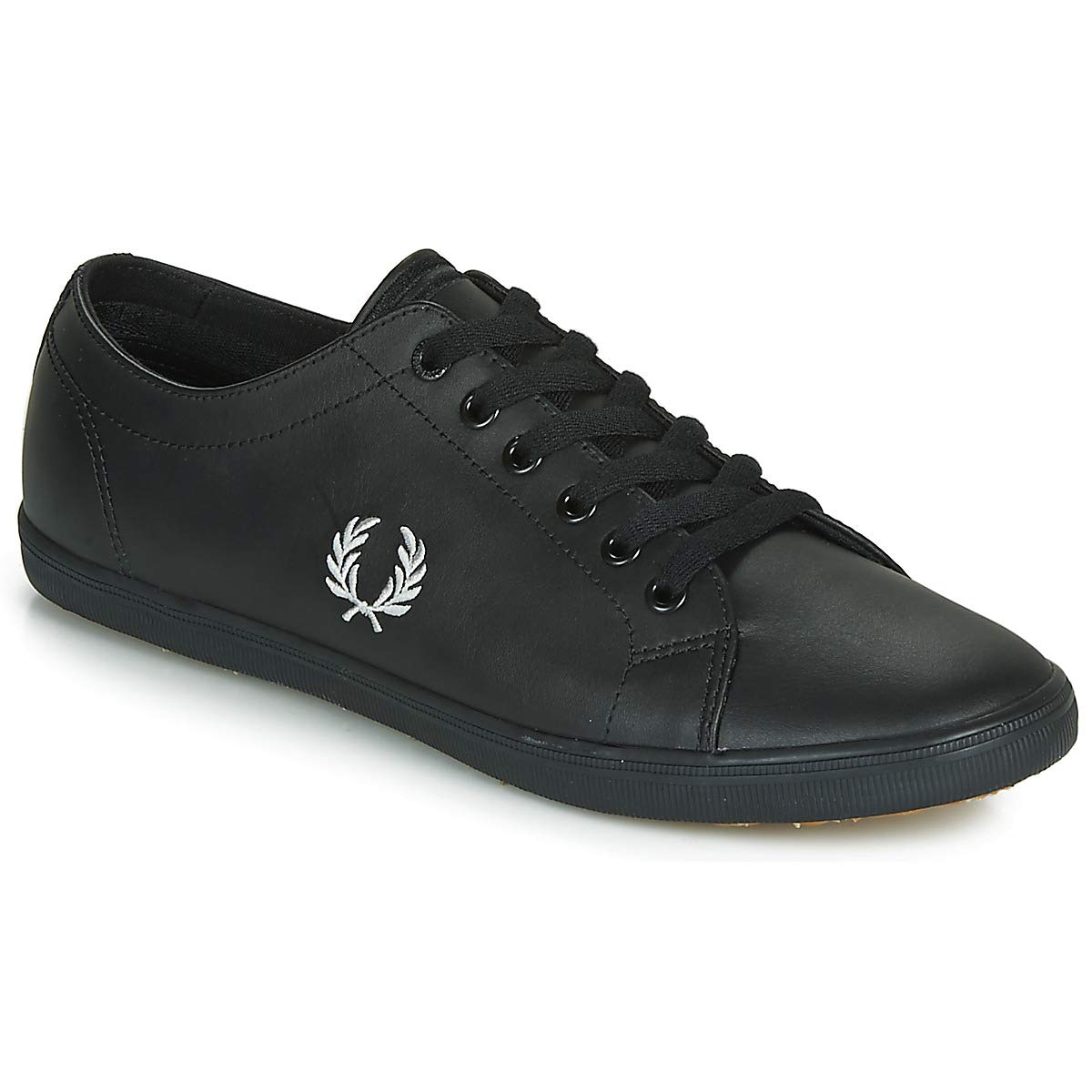 black fred perry trainers