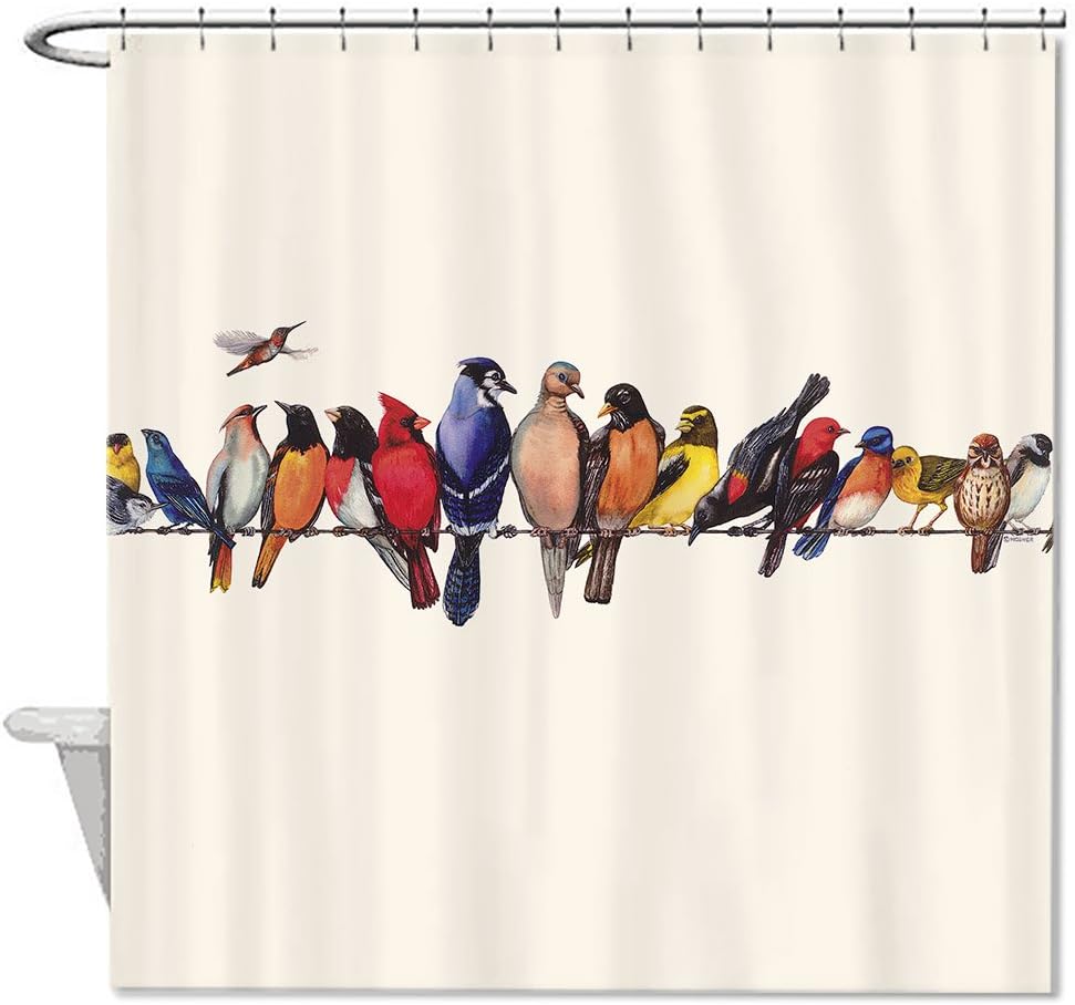 Neafts Polyester Waterproof A Chorus Line Bird Shower Curtain Bathroom Decor Home Decorations With Hooks Set 72x72 Inches Amazon Ca Home Kitchen