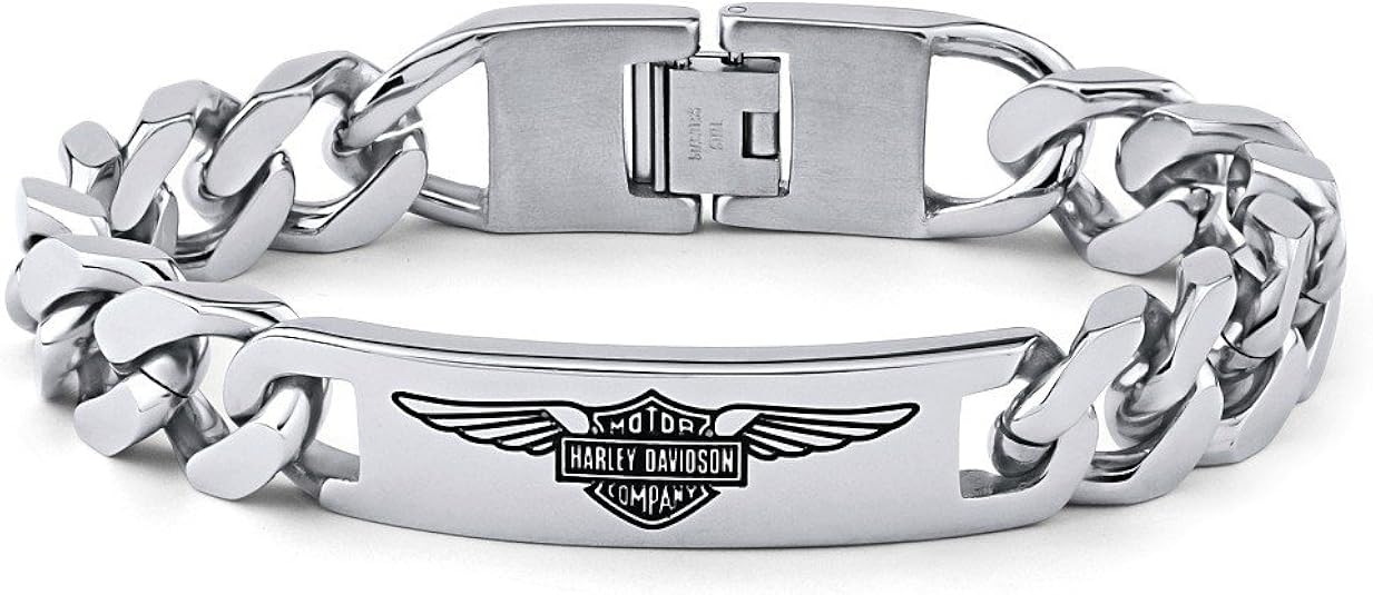 Herren Armband Edelstahl Harley Davidson: Amazon.de: Schmuck
