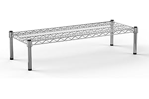 Regal Altair 14''W x 36''L x 8''H Chrome Plated Wire Dunnage Rack | Off The Floor Storage