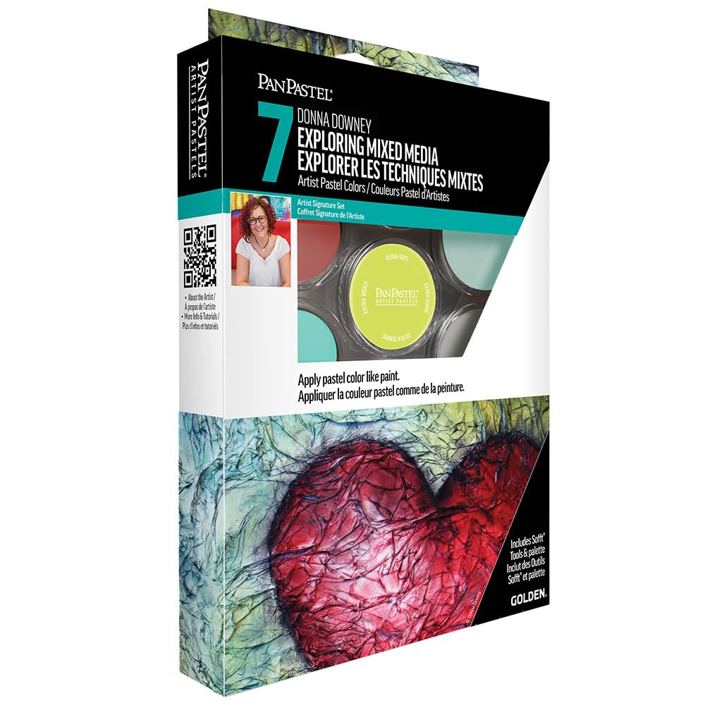 Panpastel Exploring Mixed Media with Donna Downey Painting Pastels Set "Découvrez le Mix Media" 1