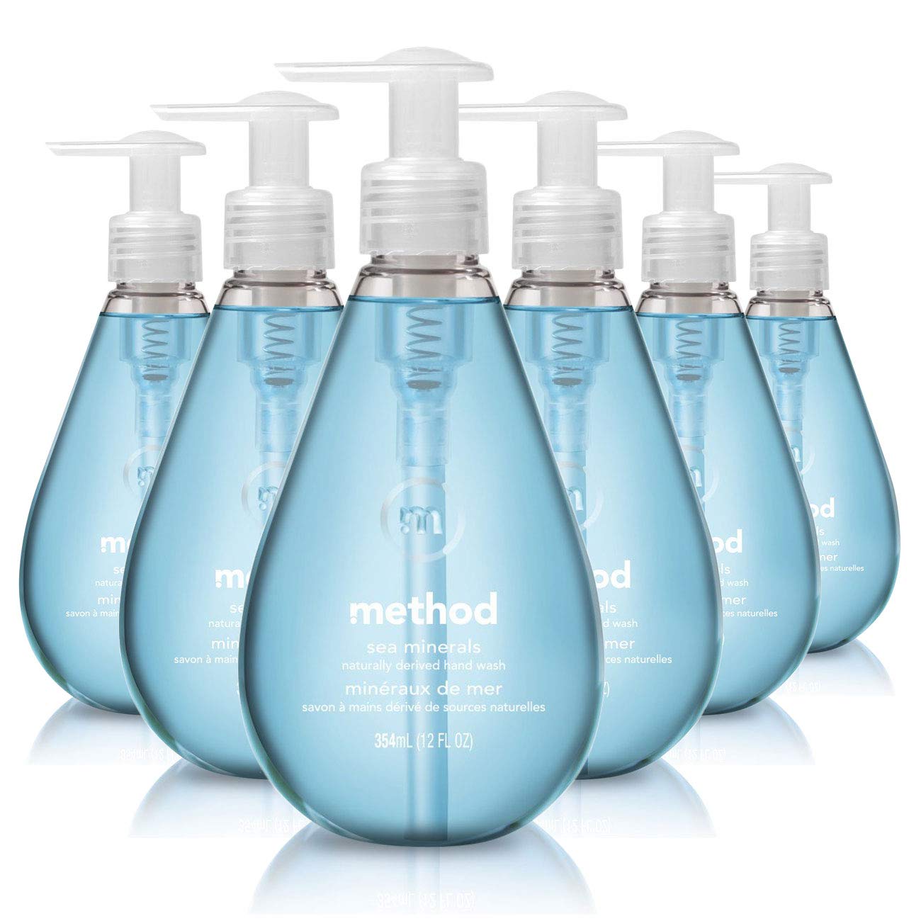 Method Gel Hand Soap, Sea Minerals, 12 Fl Oz (Pack of 6)