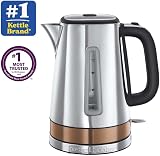 Russell Hobbs Luna 1.7L Stainless Copper Cordless Kettle 3KW Quiet Boil view 3