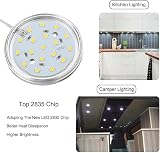 JUTTAUTO 12V Interior LED Spot Lights Dimmable Remote 6 Pack Campervan view 4