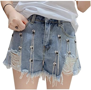 ladies short denim