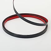 Matte Black Peel and Stick Wall & Molding Trim, Flexible DIY Strip for Mirror, Floor, Cabinet, Ceiling, Tile Edge (16.4 ft x 0.8 inch)