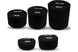 Polyfit Strongman Sandbag - Heavy Duty Workout Sand Bag for Weight & Strength Training - Sand not Included - 50, 75, 100, 150, 200 Pounds