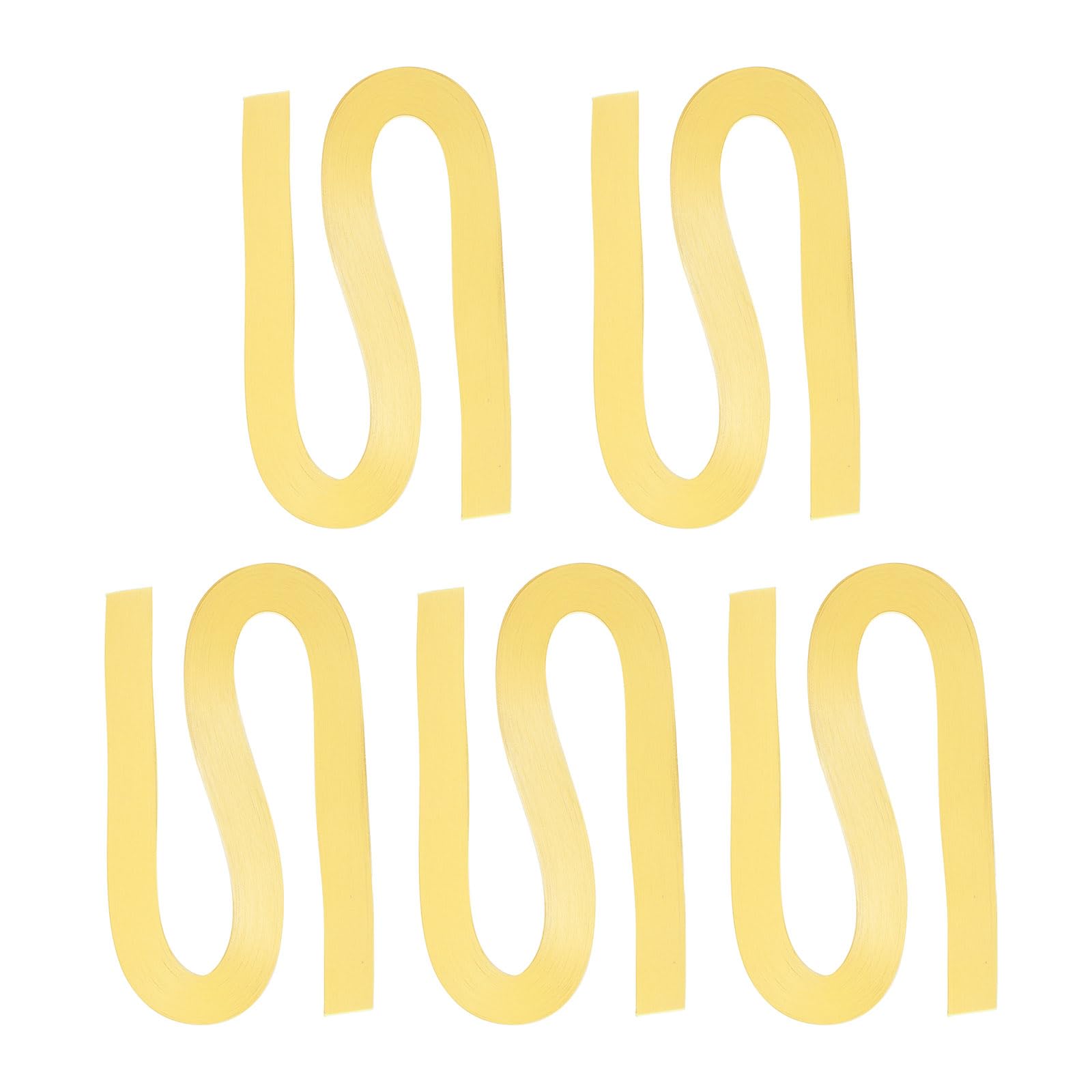 PATIKIL 600pcs Quilling Strips Paper 3mm(1/8") 54cm Origami Paper Quilling Strip for Art DIY Hand Craft Christmas, Light Yellow