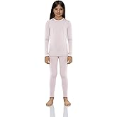 Rocky Thermal Underwear for Girls Cotton Knit Thermals Kids Base Layer Long John Pajamas Set