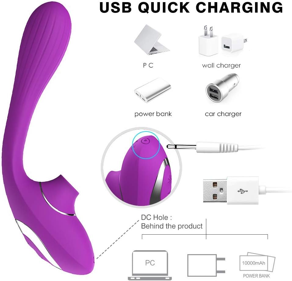 Powerful Víbráte Sucking Oral Tongue Simulator, 10 Speed Clitorial Sucking Toy,USB Rechargeable Toys.Made of Medical Grade Silicone.