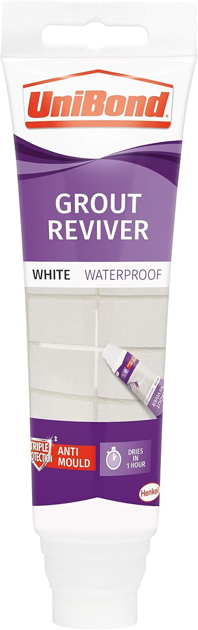 Unibond Grout Reviver White 125ml Triple Protect Mould Repellent