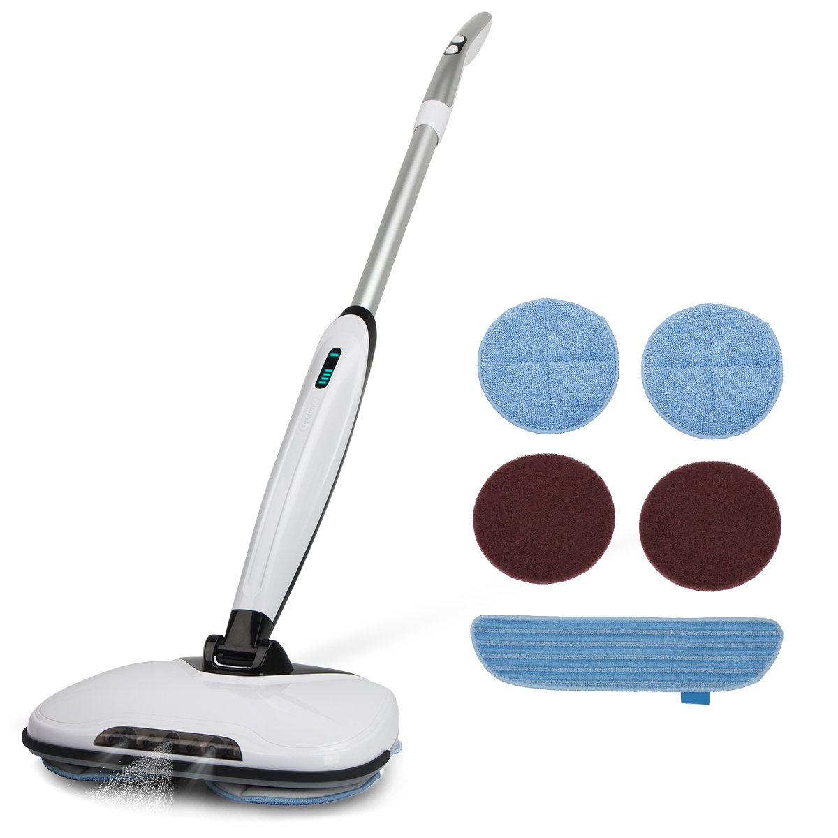 Spray Mop Mute Electric Mopping Magic Spin Scrubber Cordless Cleaners machines Wet/Dry with Water Tank ,2 Rotate Speed Modes Powerful Cleaner Ideal for Flat Hard/ Wooden/Tile Floor